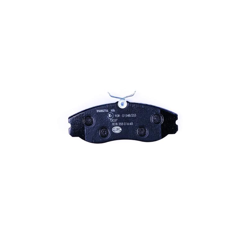Jeu de 4 plaquettes de frein avant HELLA 8DB 355 016-651 - Visuel 1
