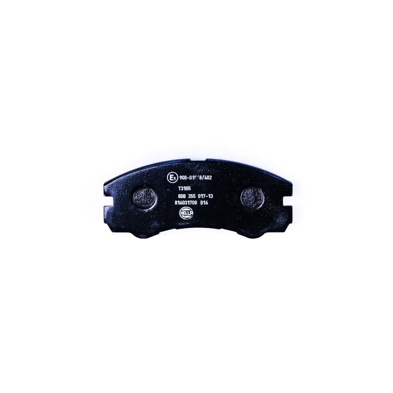 Jeu de 4 plaquettes de frein avant HELLA 8DB 355 017-131 - Visuel 1