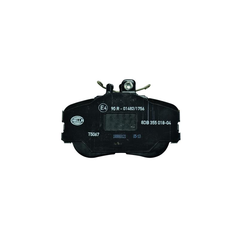 Jeu de 4 plaquettes de frein avant HELLA 8DB 355 018-041 - Visuel 1