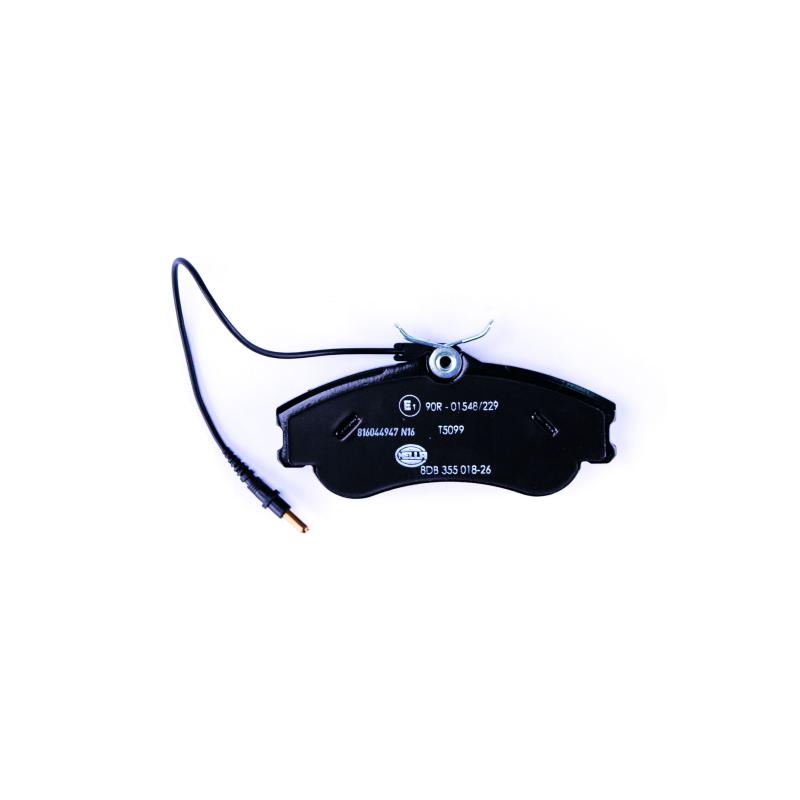 Jeu de 4 plaquettes de frein avant HELLA 8DB 355 018-261 - Visuel 1
