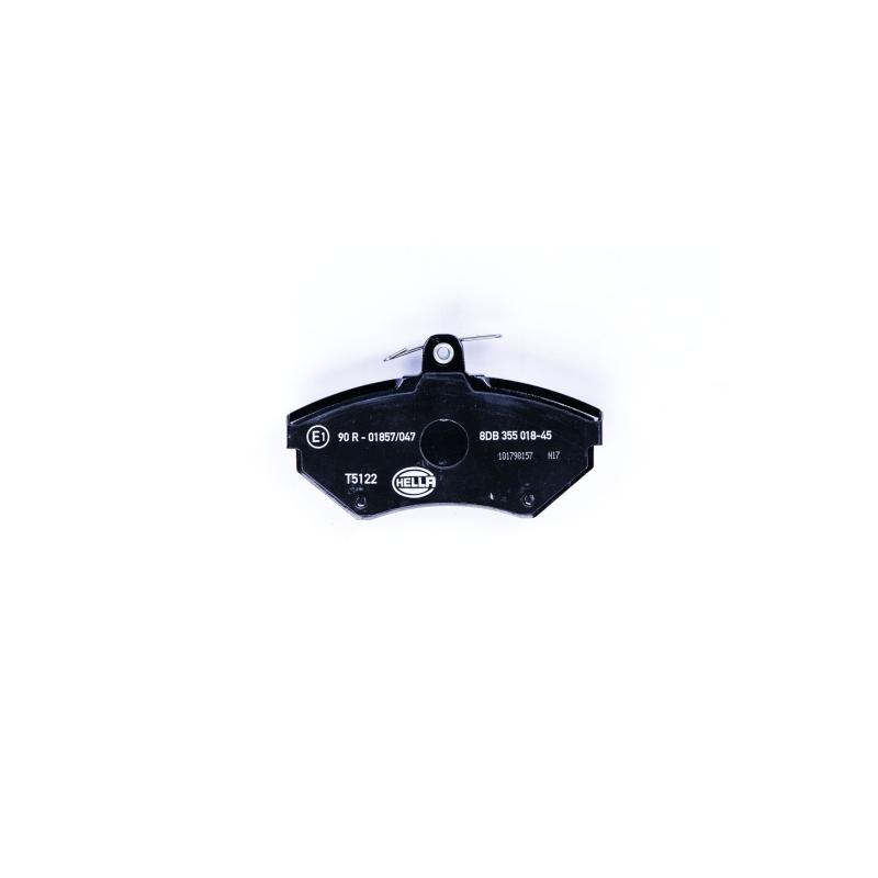 Jeu de 4 plaquettes de frein avant HELLA 8DB 355 018-451 - Visuel 1