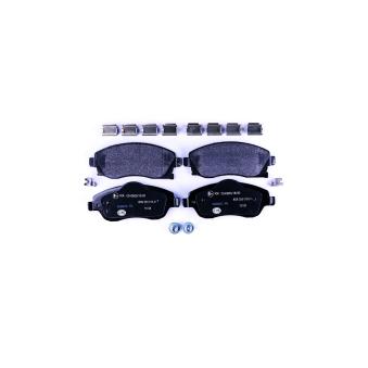 Jeu de 4 plaquettes de frein avant HELLA OEM 1605092