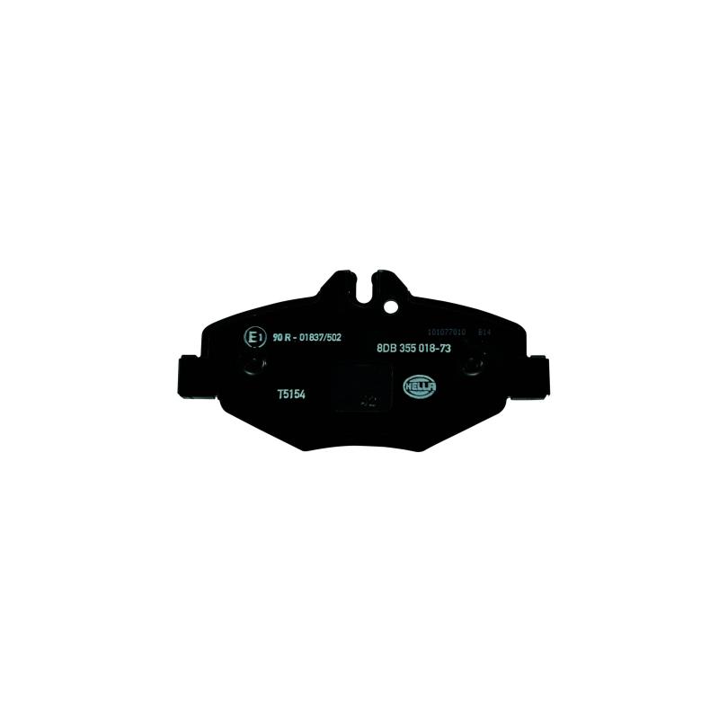 Jeu de 4 plaquettes de frein avant HELLA 8DB 355 018-731 - Visuel 1