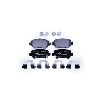 Jeu de 4 plaquettes de frein arrière HELLA OEM 101720109 Jeu de 4 plaquettes de frein arrière HELLA OEM 101720109