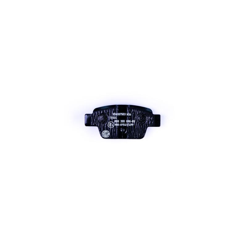 Jeu de 4 plaquettes de frein arrière HELLA 8DB 355 018-851 - Visuel 1