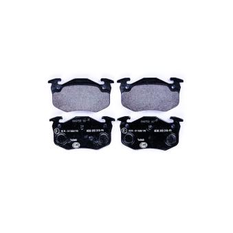 Jeu de 4 plaquettes de frein arrière HELLA OEM E172587