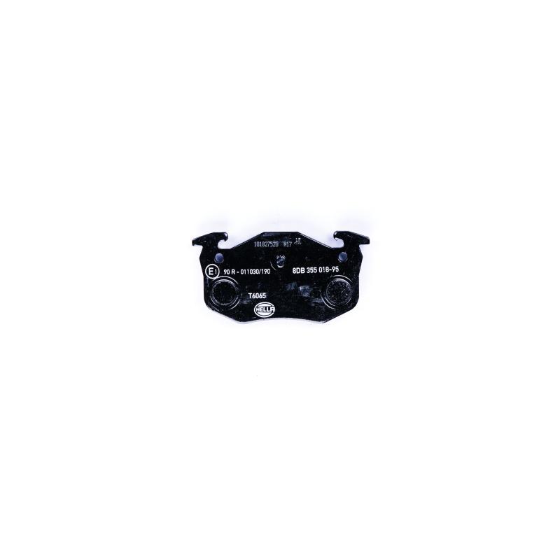 Jeu de 4 plaquettes de frein arrière HELLA 8DB 355 018-951 - Visuel 1