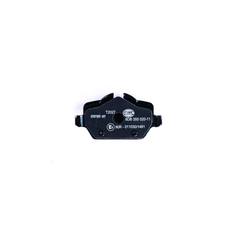 Jeu de 4 plaquettes de frein arrière HELLA 8DB 355 020-111 - Visuel 1