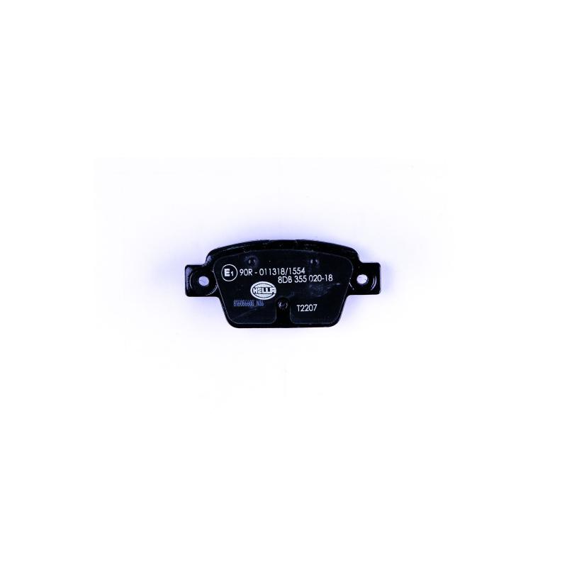 Jeu de 4 plaquettes de frein arrière HELLA 8DB 355 020-181 - Visuel 1