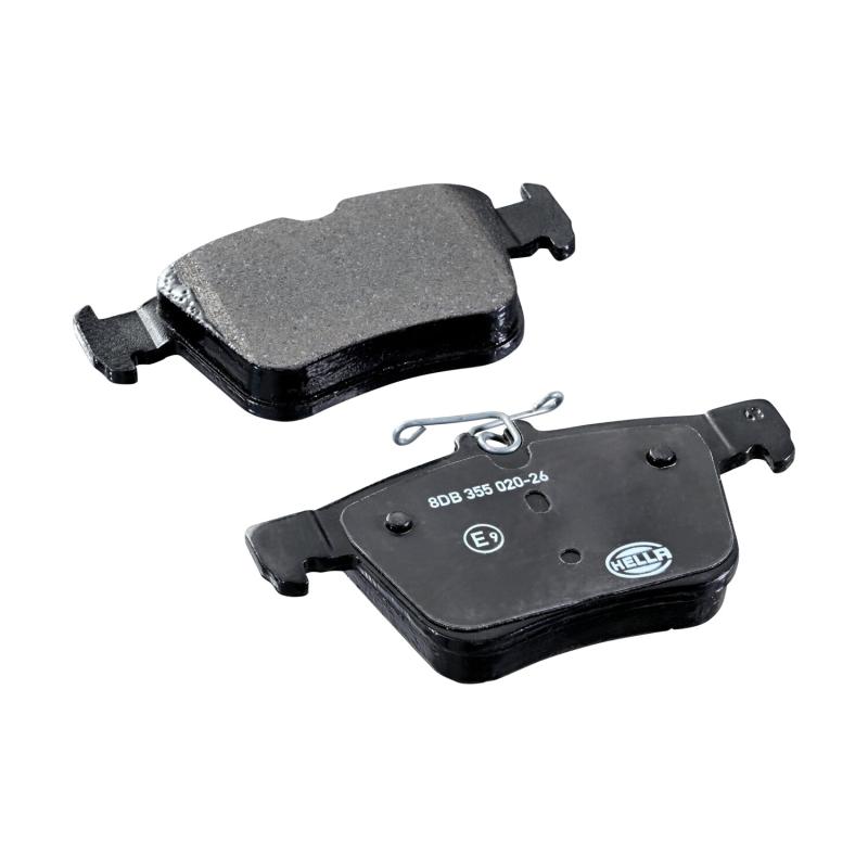 Jeu de 4 plaquettes de frein arrière HELLA 8DB 355 020-261 - Visuel 1