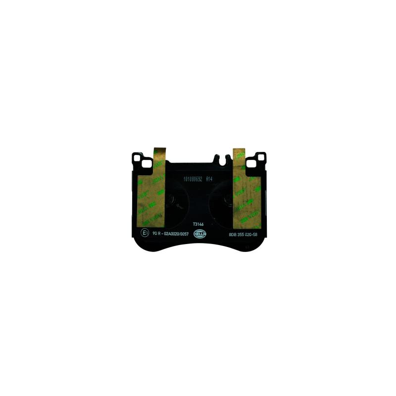 Jeu de 4 plaquettes de frein avant HELLA 8DB 355 020-581 - Visuel 1