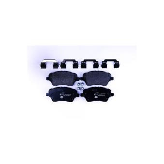 Jeu de 4 plaquettes de frein avant HELLA 8DB 355 020-621 pour AUDI 50 1.0 EcoBoost - 100cv