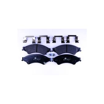 Jeu de 4 plaquettes de frein avant HELLA OEM 1723538