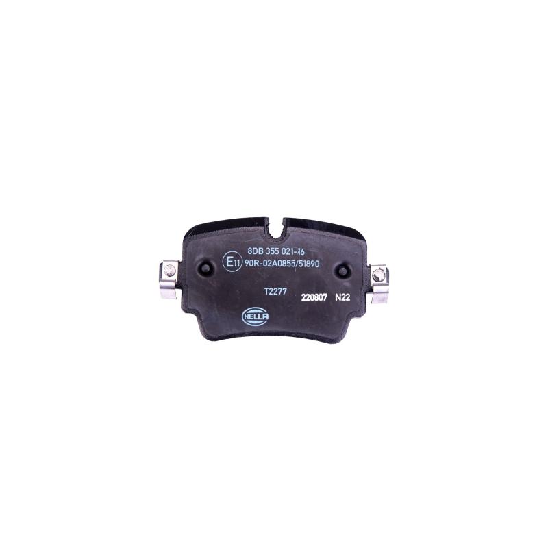 Jeu de 4 plaquettes de frein arrière HELLA 8DB 355 021-161 - Visuel 1