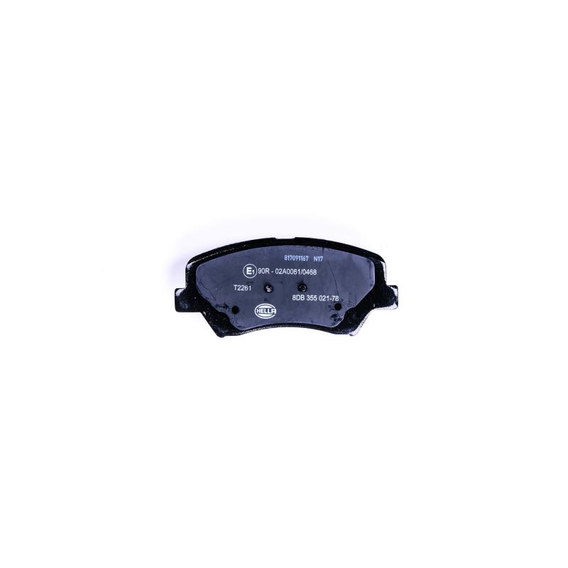 Jeu de 4 plaquettes de frein avant HELLA 8DB 355 021-781 - Visuel 1