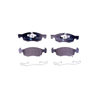 Jeu de 4 plaquettes de frein avant HELLA OEM 95524972