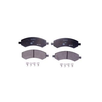 Jeu de 4 plaquettes de frein avant HELLA [8DB 355 023-331]