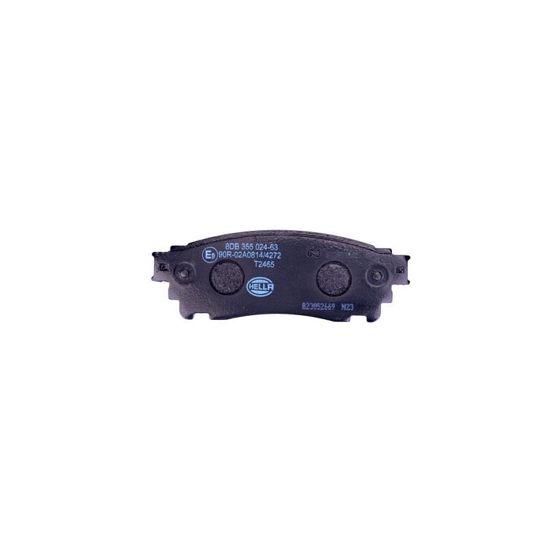 Jeu de 4 plaquettes de frein arrière HELLA 8DB 355 024-631 - Visuel 1