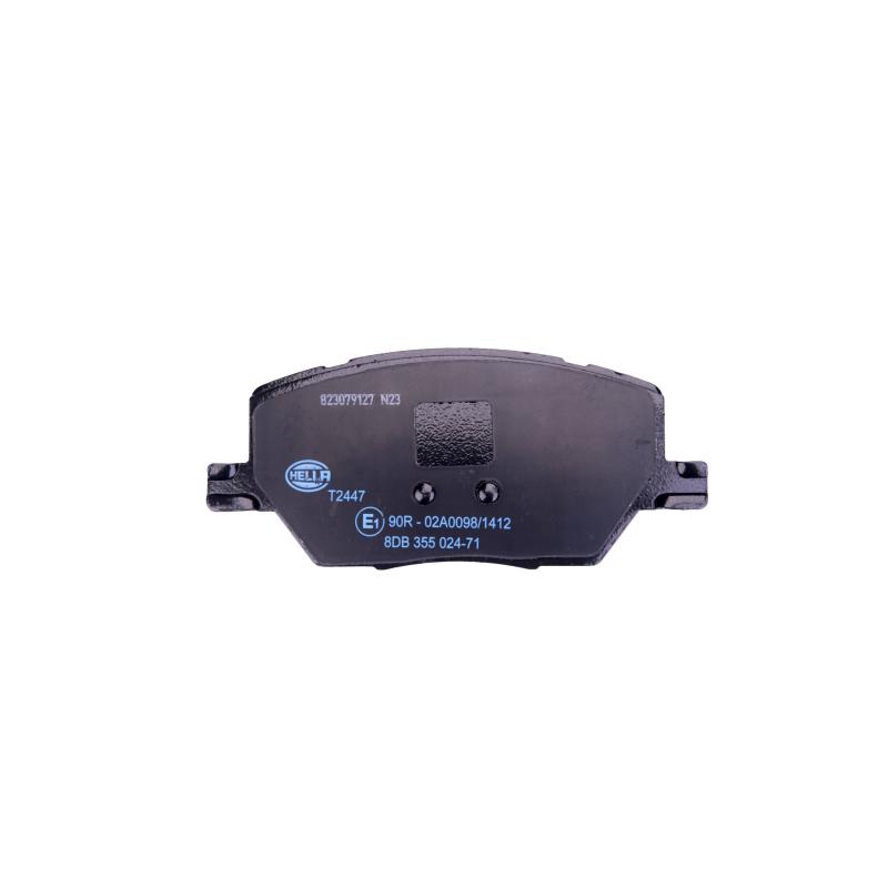 Jeu de 4 plaquettes de frein avant HELLA 8DB 355 024-711 - Visuel 1