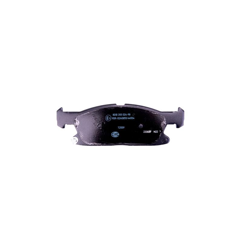 Jeu de 4 plaquettes de frein avant HELLA 8DB 355 024-981 - Visuel 1