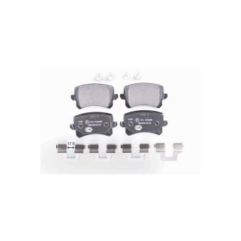 Jeu de 4 plaquettes de frein arrière HELLA OEM 3AA698451B