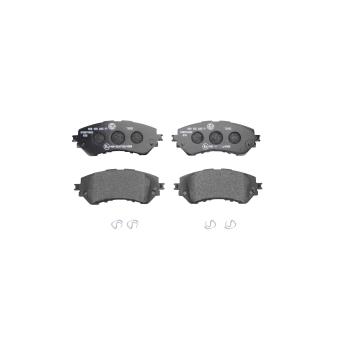 Jeu de 4 plaquettes de frein avant HELLA OEM 044650D150