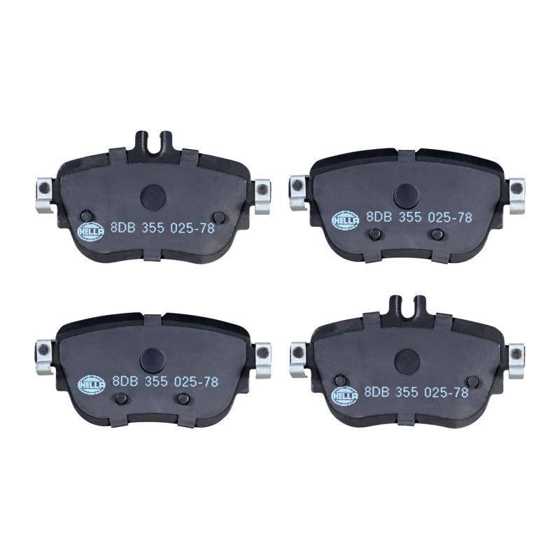 Jeu de 4 plaquettes de frein arrière HELLA 8DB 355 025-781 - Visuel 2