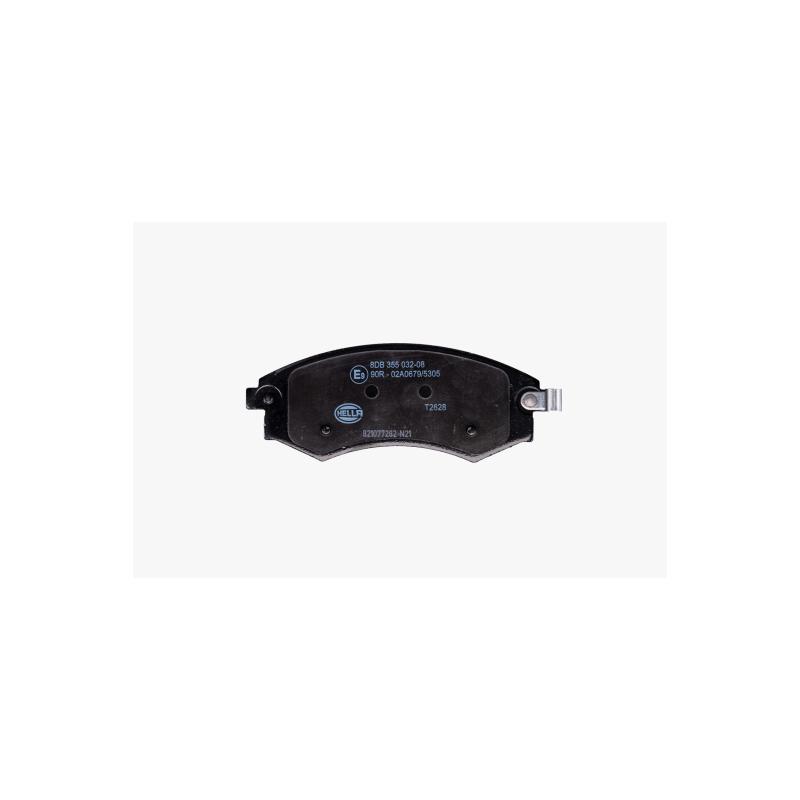 Jeu de 4 plaquettes de frein avant HELLA 8DB 355 032-081 - Visuel 1