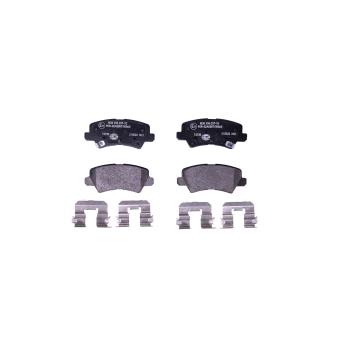 Jeu de 4 plaquettes de frein arrière HELLA OEM 58302G6A10 Jeu de 4 plaquettes de frein arrière HELLA OEM 58302G6A10