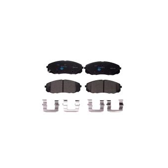 Jeu de 4 plaquettes de frein avant HELLA [8DB 355 039-441]