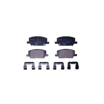 Jeu de 4 plaquettes de frein avant HELLA OEM 84720014
