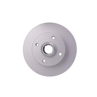 Jeu de 2 disques de frein arrière HELLA 8DD 355 101-661 pour RENAULT MODUS 1.9 TDI - 110cv