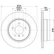 HELLA 8DD 355 114-001 - Jeu de 2 disques de frein arrière
