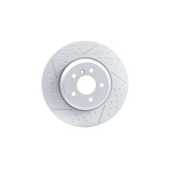 Jeu de 2 disques de frein arrière HELLA 8DD 355 120-781 pour BMW Série 4 420 i xDrive - 163cv