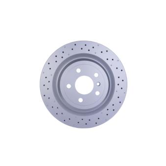 Jeu de 2 disques de frein arrière HELLA [8DD 355 122-551]