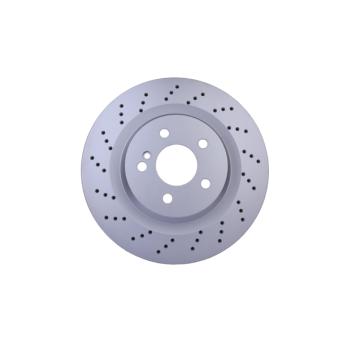 Jeu de 2 disques de frein arrière HELLA 8DD 355 126-401 pour MERCEDES-BENZ CLASSE E E 55 T AMG Kompressor - 476cv