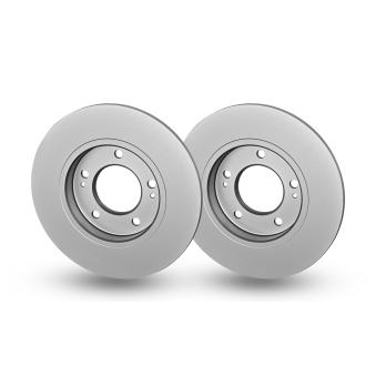 Jeu de 2 disques de frein arrière HELLA 8DD 355 126-501 pour RENAULT R21 1.5 - 110cv