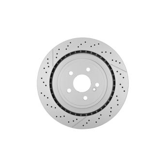 Jeu de 2 disques de frein arrière HELLA 8DD 355 126-871 pour MERCEDES-BENZ CLASSE E E 63 AMG - 212.277)