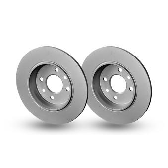 Jeu de 2 disques de frein arrière HELLA [8DD 355 135-231]