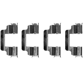 Kit d'accessoires, plaquette de frein à disque HELLA [8DZ 355 202-701]