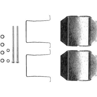 Kit d'accessoires, plaquette de frein à disque HELLA 8DZ 355 202-751