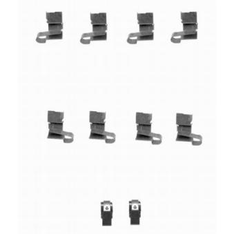 Kit d'accessoires, plaquette de frein à disque HELLA 8DZ 355 204-081