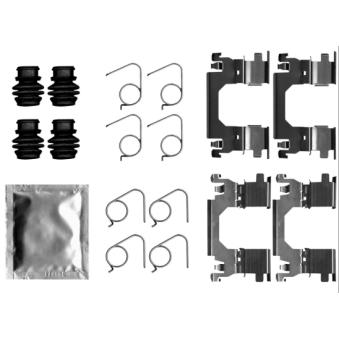 Kit d'accessoires, plaquette de frein à disque HELLA [8DZ 355 206-301]
