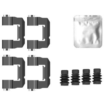 Kit d'accessoires, plaquette de frein à disque HELLA [8DZ 355 207-091]