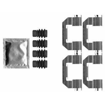 Kit d'accessoires, plaquette de frein à disque HELLA [8DZ 355 207-291]