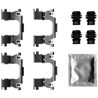 Kit d'accessoires, plaquette de frein à disque HELLA [8DZ 355 207-341]