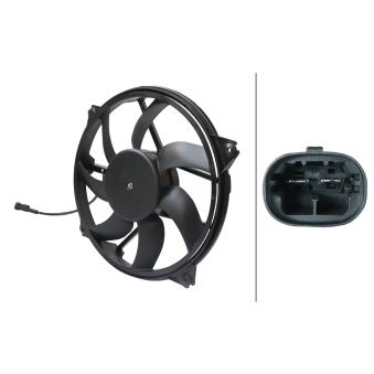 Ventilateur, refroidissement du moteur HELLA 8EW 366 420-001 pour MAZDA 6 1.4 16V - 88cv
