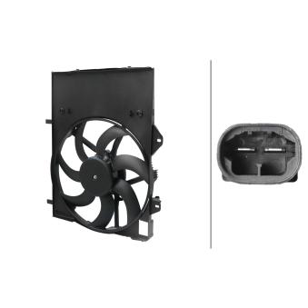 Ventilateur, refroidissement du moteur HELLA 8EW 366 420-211 pour VOLKSWAGEN SCIROCCO 1.2 THP 110 - 110cv