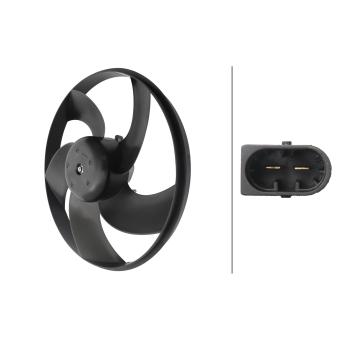 Ventilateur, refroidissement du moteur HELLA OEM 125479