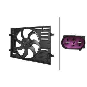 Ventilateur, refroidissement du moteur HELLA 8EW 366 420-401 pour MAZDA PREMACY 1.6 TDI - 110cv